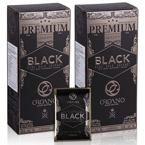 2 Box Organo Gourmet Black Coffee, Organic 100% Certified, 105g - 30 bags (3.5g) 1 Organo Gold 2 Box Organo Gourmet Black Coffee, Organic 100% Certified, 105g – 30 bags (3.5g)