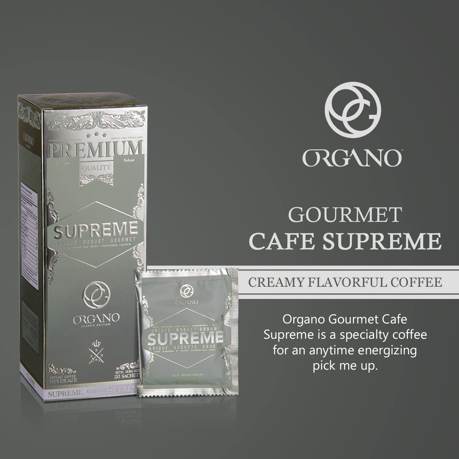 Organo Cafe Supreme 100% Certified Ganoderma Extract Sealed 2 Organo Gold Organo Cafe Supreme 100% Certified Ganoderma Extract Sealed