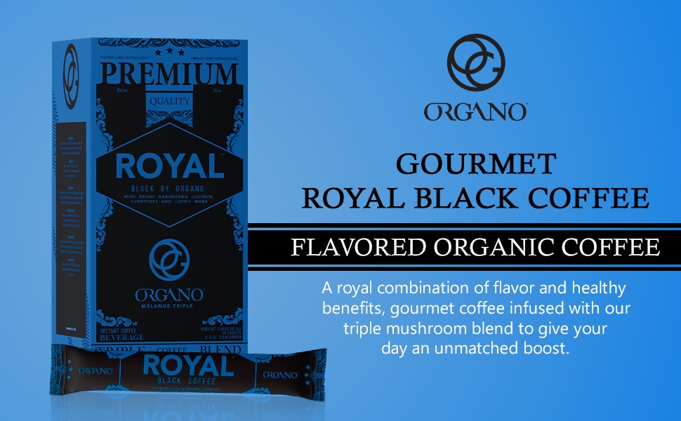 1 Box - Organo Royal Black Instant Coffee with Triple Mushroom Blend 2 Organo Organo Royal Black